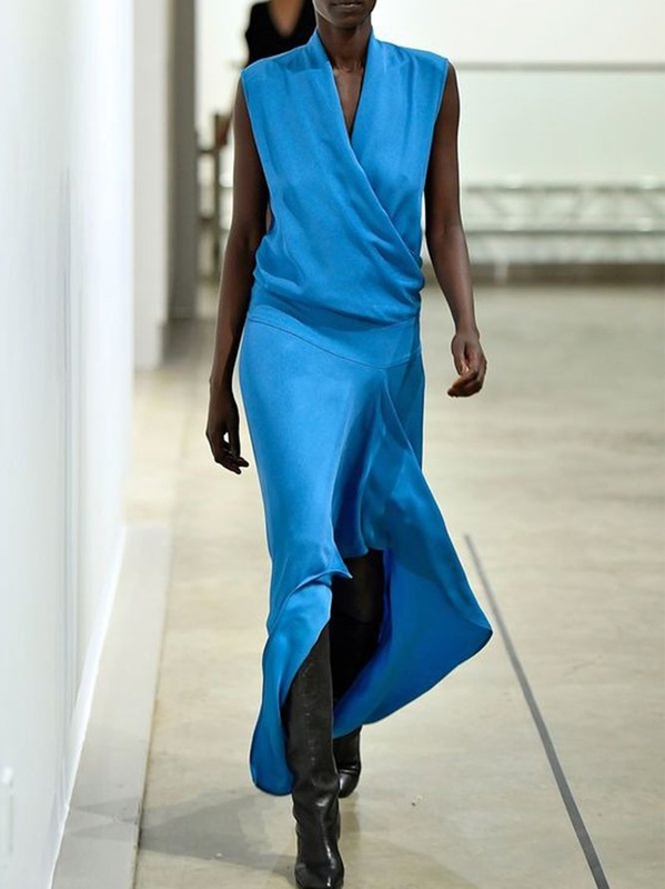 Vintage Plain Plus Size Sleeveless V Neck Casual Weaving Dress