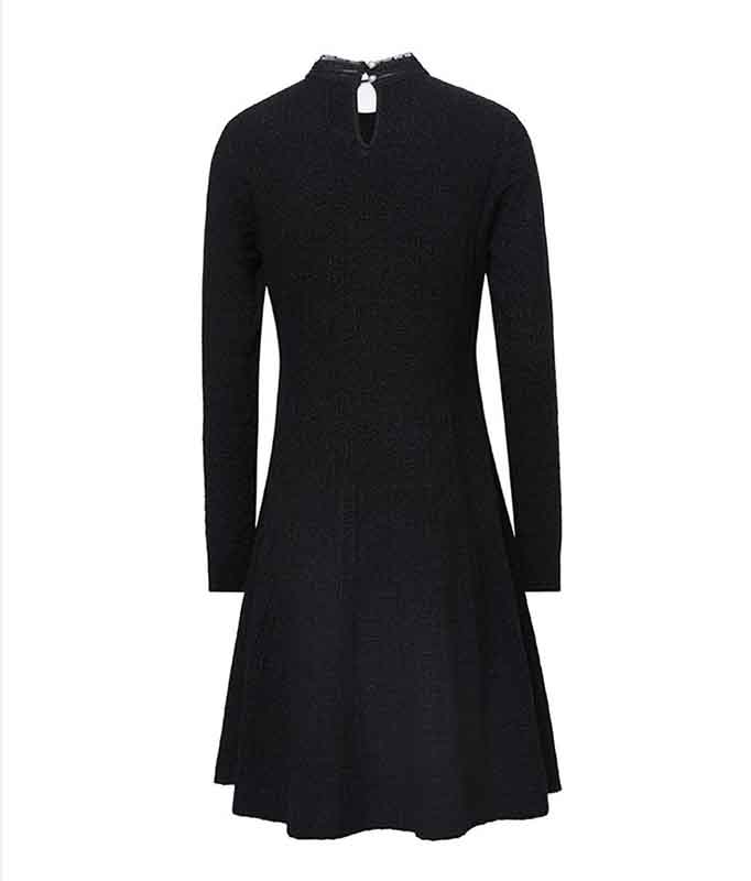 Black Jeweled Knit Dress Yuta NCT